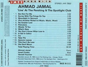 Ahmad Jamal - 'Live' At The Pershing & The Spotlight Club