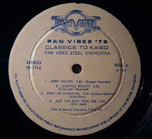 Pan Vibes Steel Orchestra - Classics To Kaiso 1979