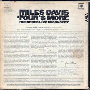 Miles Davis - 'Four' & More - Recorded Live In Concert