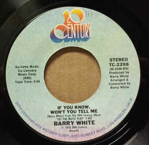 Barry White - Baby, We Better Try To Get It Together