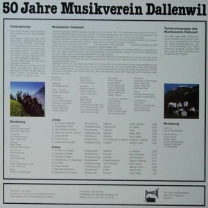 Musikverein Dallenwil - 50 Jahre Musikverein Dallenwil