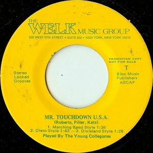 Young Collegiates, The - (There's Something About A) Hometown Band / Mr. Touchdown U.S.A.