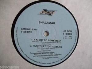 Shalamar - A Night To Remember / Take That To The Bank / There It Is / Megamix - A Mix To Remember