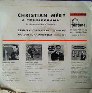 Christian Merry - A Musicorama (La Célèbre Emission D'Europe N° 1)