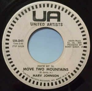 Marv Johnson - I Need You / (You've Got To) Move Two Mountains