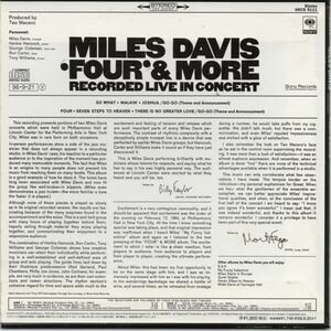 Miles Davis - 'Four' & More - Recorded Live In Concert