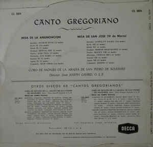  - Canto Gregoriano - Misa De La Anunciación - Misa De San Jose